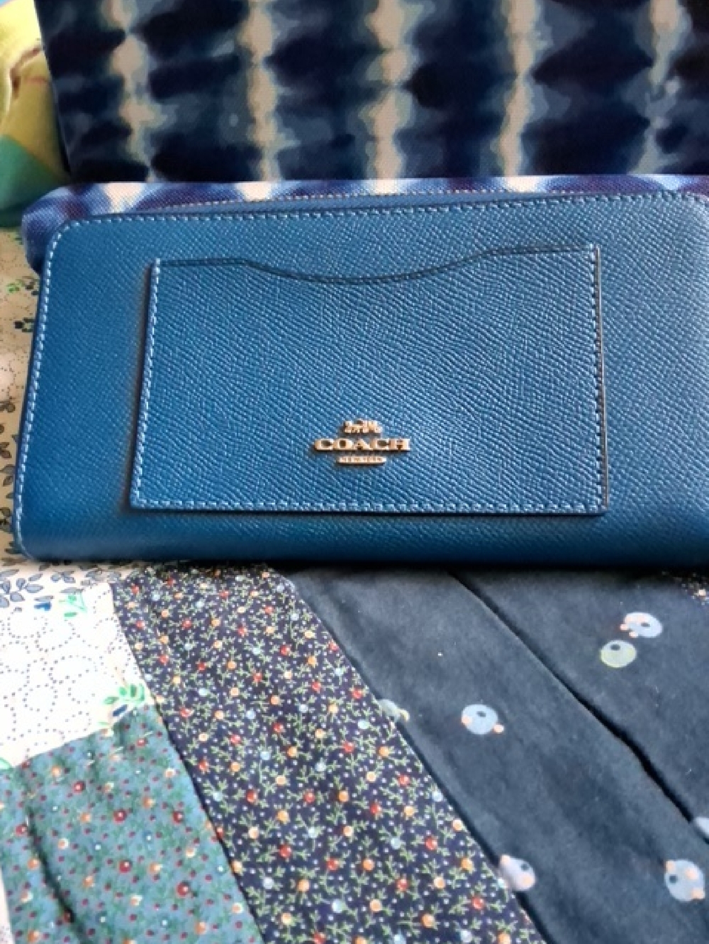Coach large leather wallet
